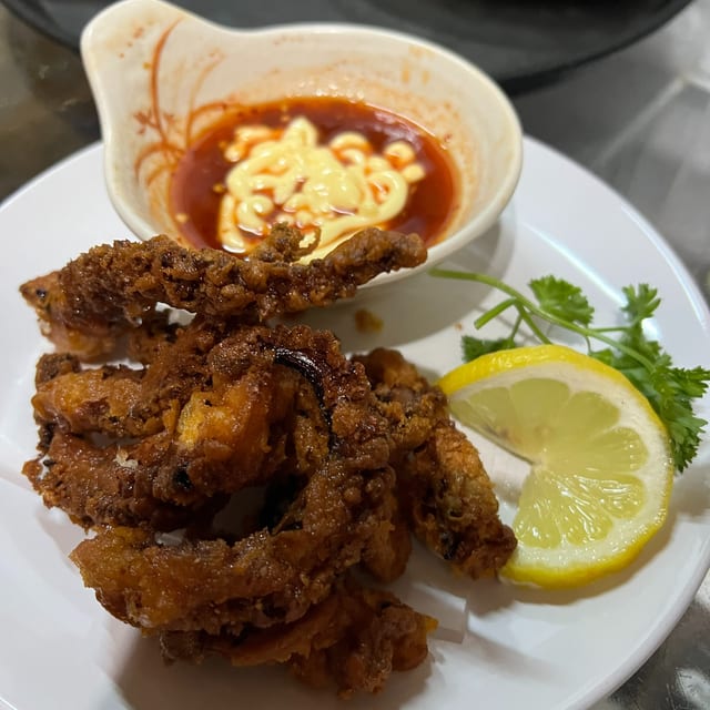 Ika Geso Age (Fried squid tentacles).
