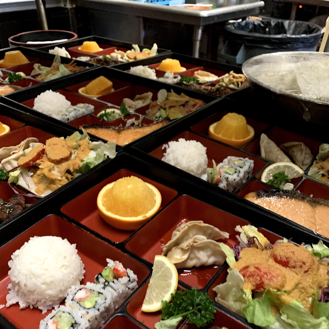 Salmon Teriyaki Bento.