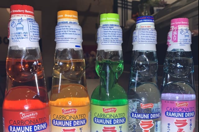 Ramune Drinks.